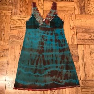 Vintage tie dye slip dress | Size 8-10
